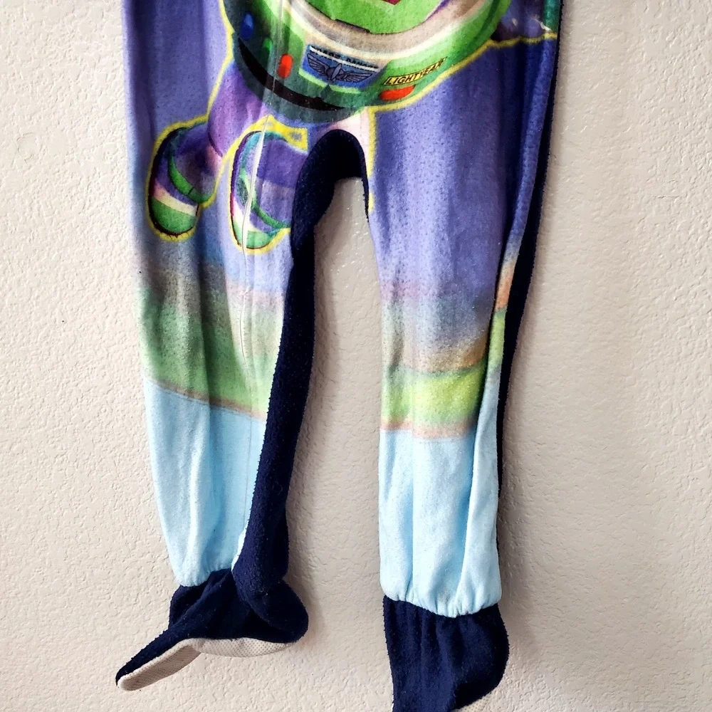 Disney ◇ Toy Story Buzz Lightyear Footed Blanket‎ Sleeper Pajamas ◇ Size 5T